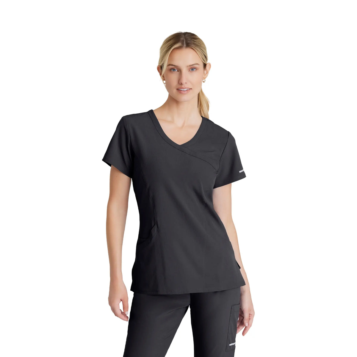 Edelweiss - Crossover collar tunic - Women - Skechers SKECHERS  Anthracite Gray / XL