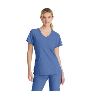 Edelweiss - Cross-collar tunic - Women - Skechers SKECHERS  Sky Blue / XL