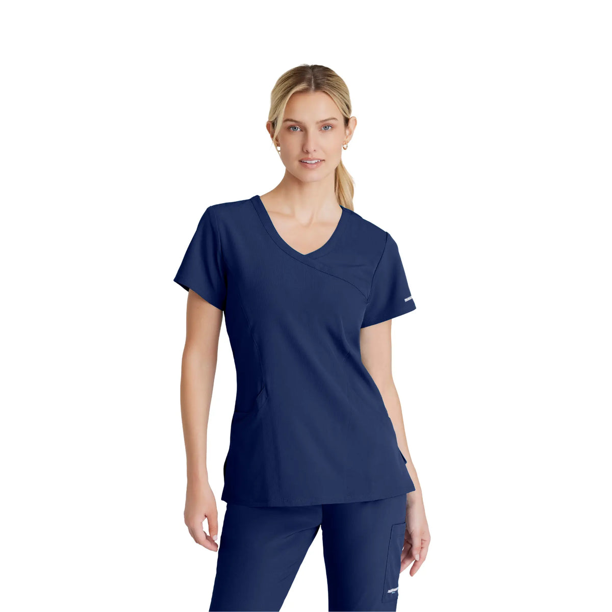 Edelweiss - Crossover collar tunic - Women - Skechers SKECHERS  Navy Blue / XL
