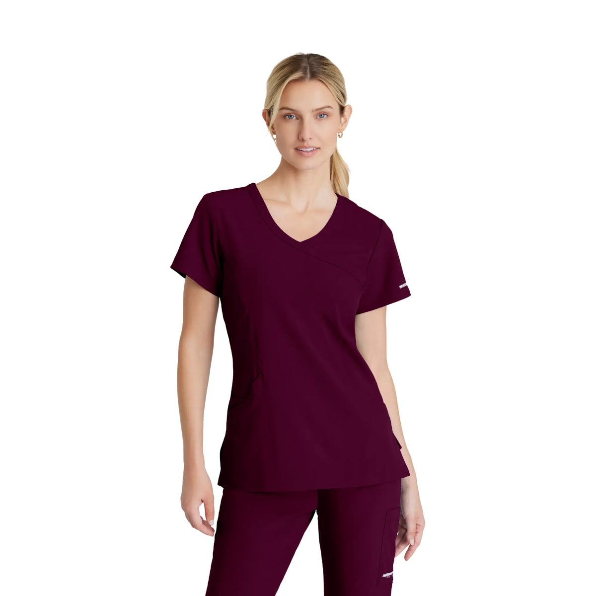Edelweiss - Crossover collar tunic - Women - Skechers SKECHERS  Bordeaux / XL