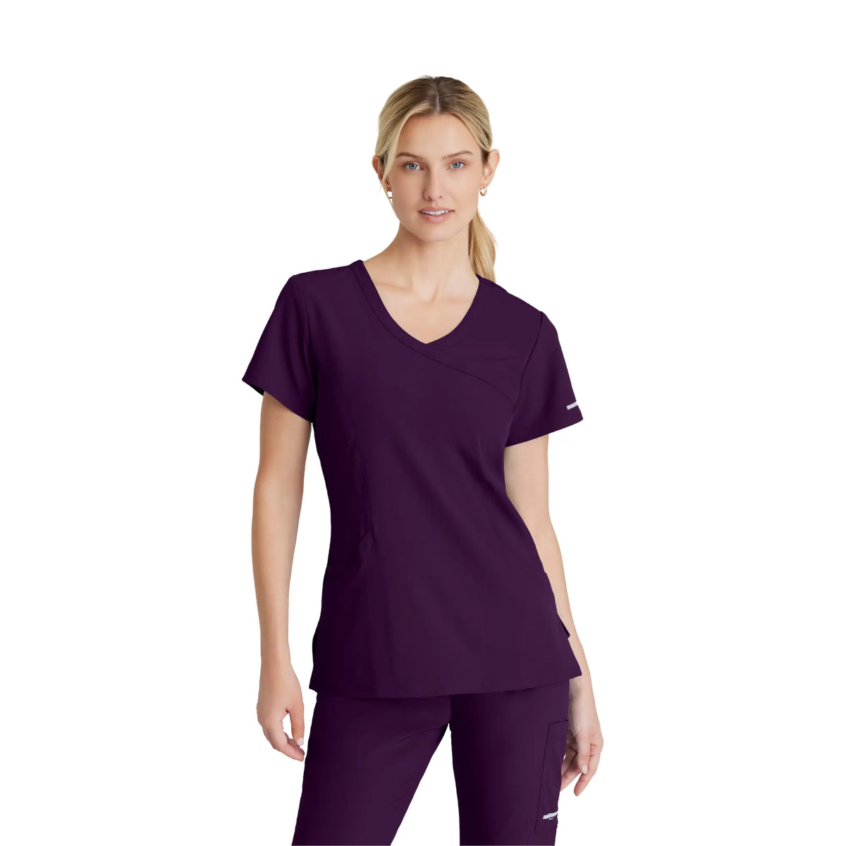 Edelweiss - Crossover collar tunic - Women - Skechers SKECHERS  Eggplant / XL