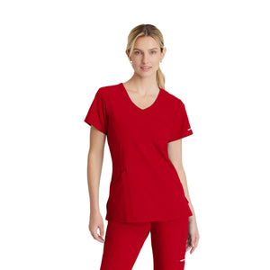 Edelweiss - Crossover collar tunic - Women - Skechers SKECHERS  Red / XL