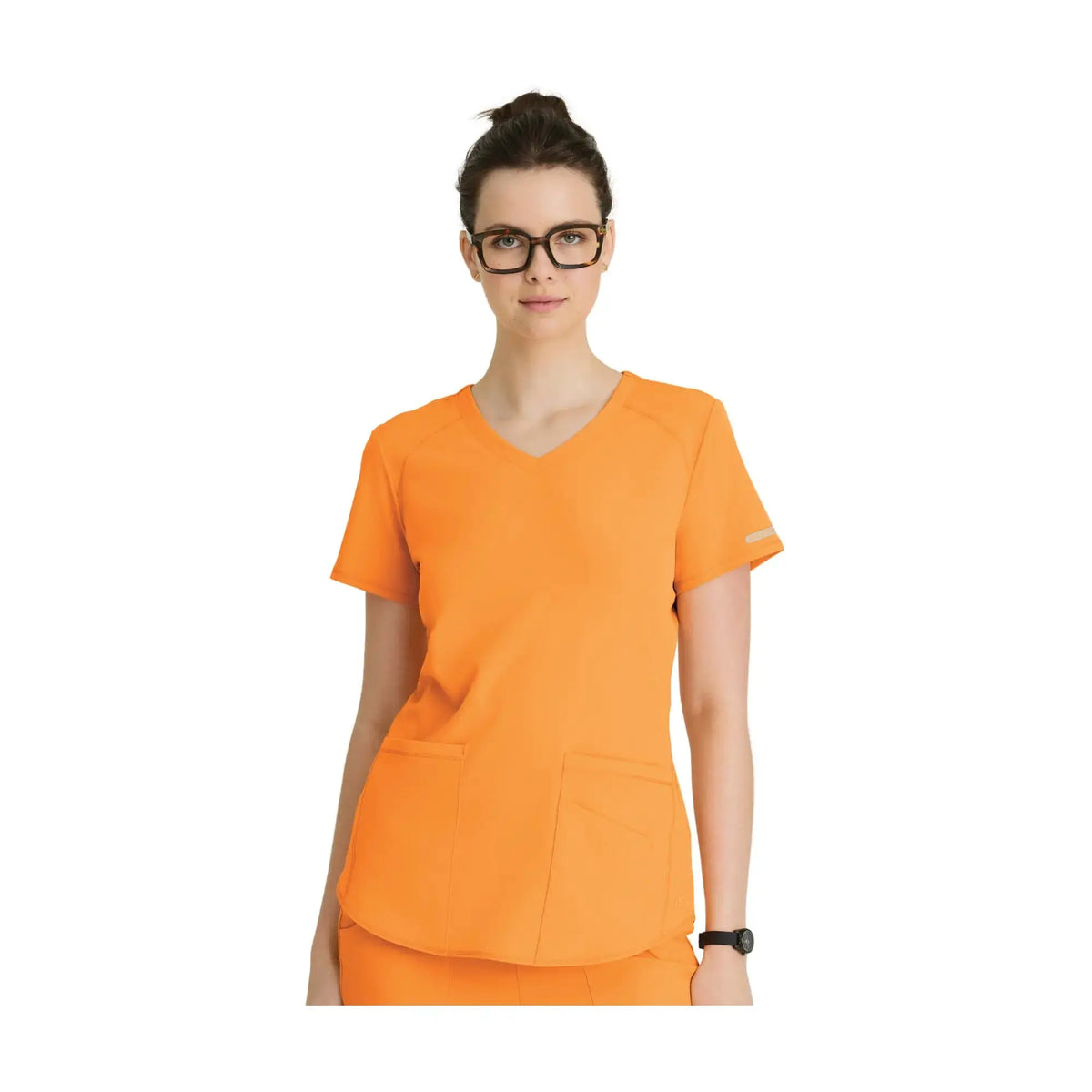 Elva - V-neck tunic - Women - Skechers SKECHERS  Orange / XL