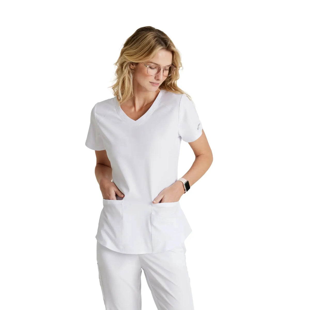 Elva - V-neck tunic - Women - Skechers SKECHERS  White / XL