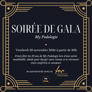 Entrance to the Gala evening for the 10th anniversary of My Podologie on Friday November 22, 2024 My Podologie 