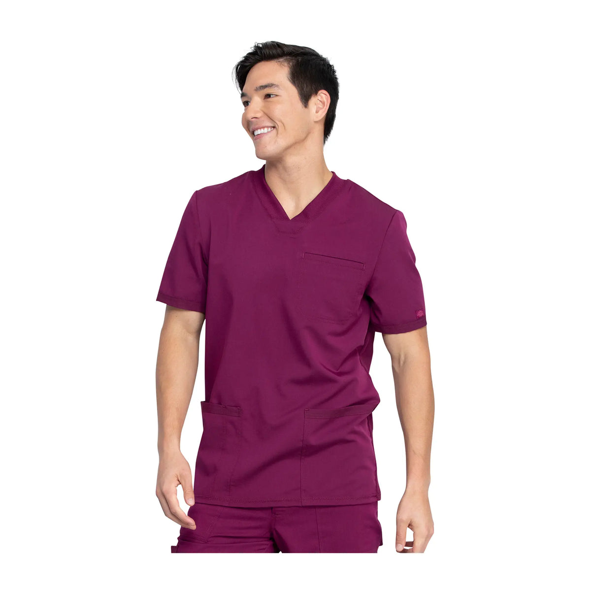 Espelette - V-neck tunic - Short sleeves - Men - Dickies Dickies  Burgundy-3XL