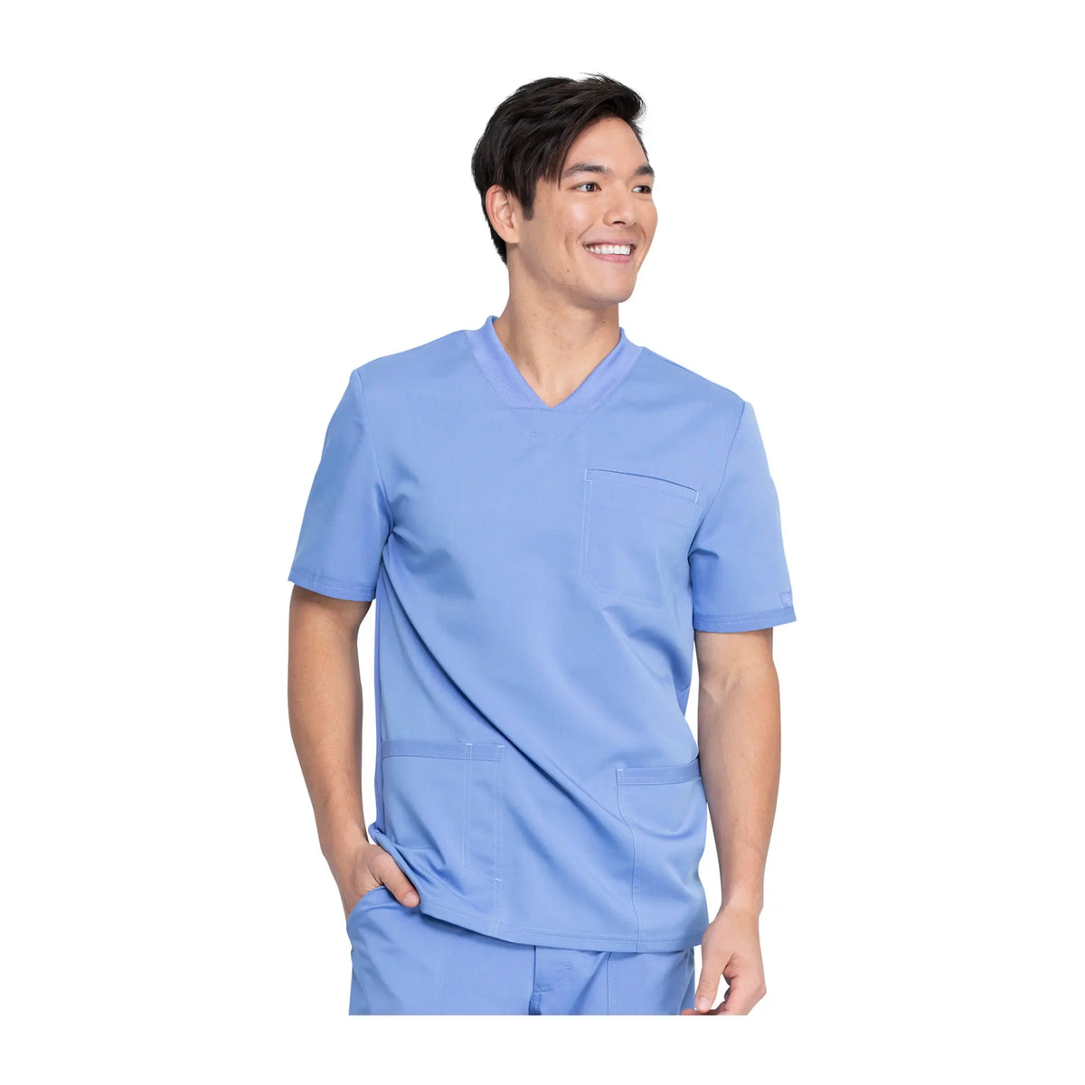 Espelette - V-neck tunic - Short sleeves - Men - Dickies Dickies  Sky Blue - 3XL