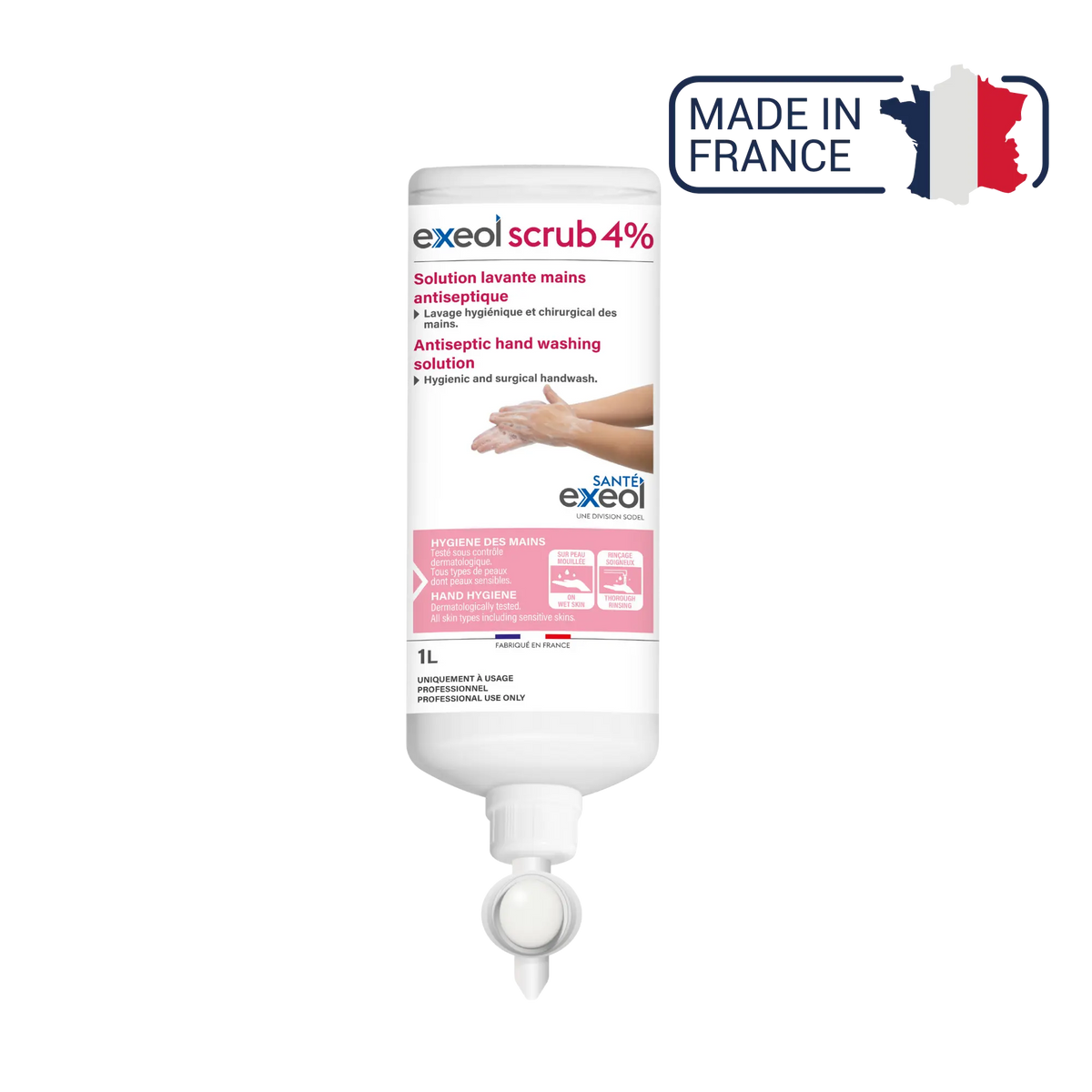 Exeol scrub 4% antiseptic soap - Sodel Exeol 