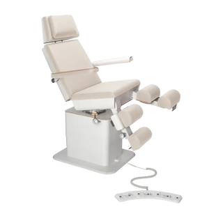 Sillón de Pedicura - MOON - Elevador eléctrico - Alámbrico - Ruck My Podiatry Natural-3-motores-Blanco