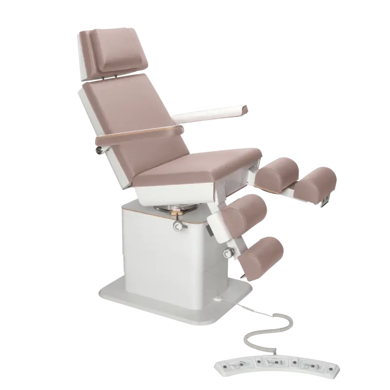 Sillón de pedicura - MOON - Elevador eléctrico - Con cable - Ruck My Podologie Taupe-3-motores-Blanco