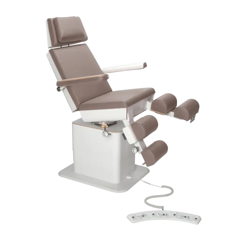 Sillón de pedicura - MOON - Elevador eléctrico - Con cable - Ruck My Podiatry Nutmeg-3-motores-Blanco