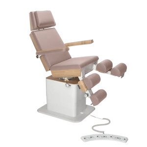 Sillón de pedicura - MOON - Elevador eléctrico - Con cable - Ruck My Podologie  Taupe-3-motores-Roble
