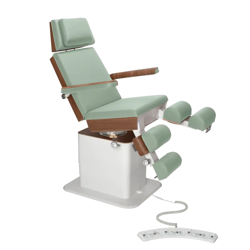 Sillón de pedicura - MOON - Elevador eléctrico - Alámbrico - Ruck My Podiatry Sage-3-motores-Nogal