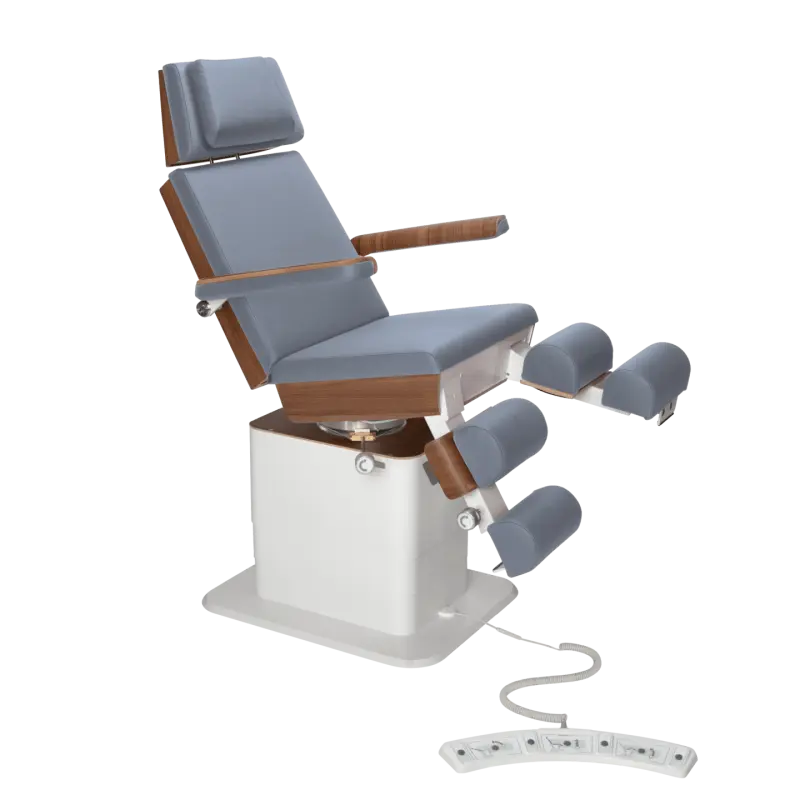 Sillón de pedicura - MOON - Elevador eléctrico - Con cable - Ruck My Podiatry Ocean-3-motores-Nogal
