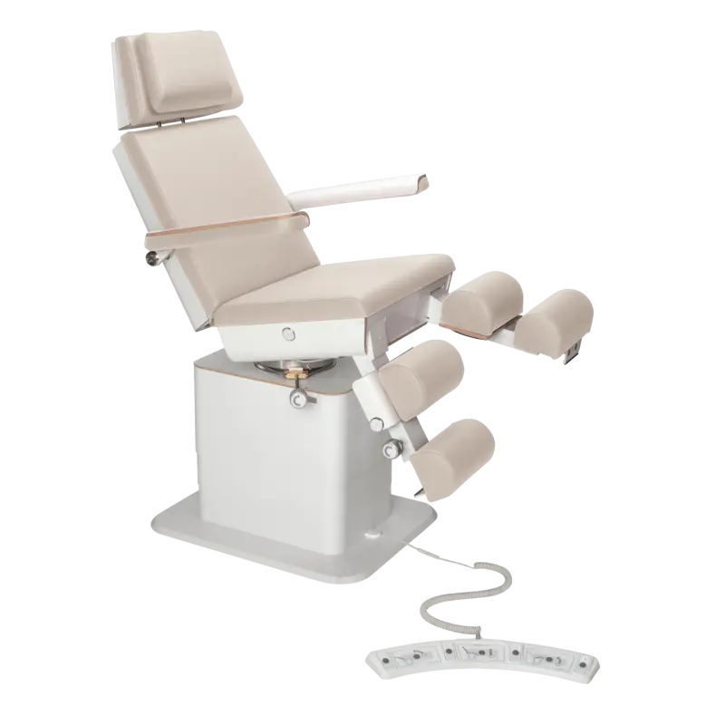 Sillón de Pedicura - MOON - Elevador eléctrico - Con cable - Ruck My Podiatry Natural-5-motores-Blanco