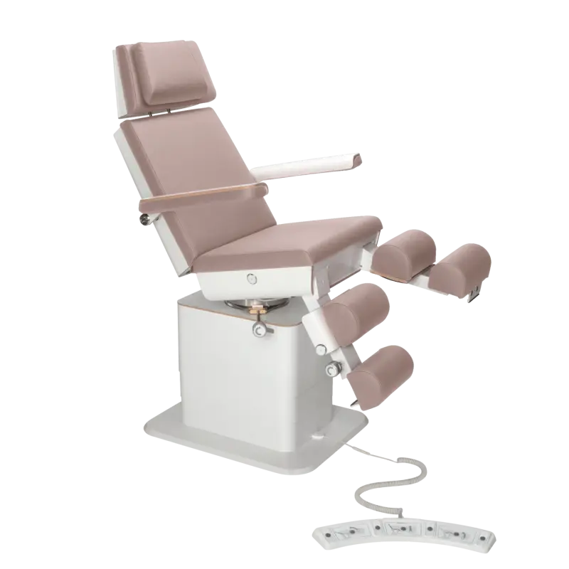 Sillón de pedicura - MOON - Elevador eléctrico - Con cable - Ruck My Podologie Taupe-5-motores-Blanco