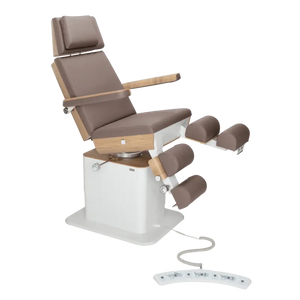 Sillón de pedicura - MOON - Elevador eléctrico - Alámbrico - Ruck My Podology Nutmeg-5-motores-Roble