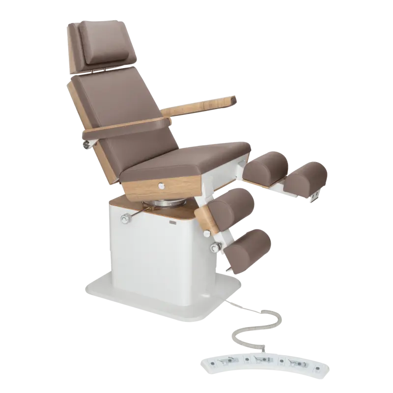 Sillón de pedicura - MOON - Elevador eléctrico - Alámbrico - Ruck My Podology Nutmeg-5-motores-Roble