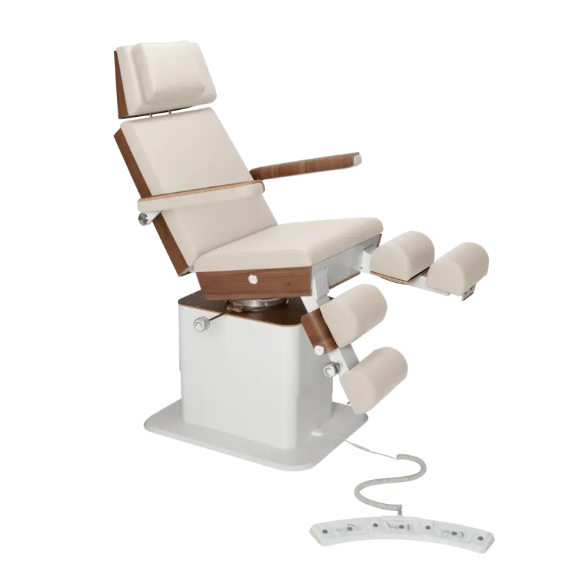 Sillón de pedicura - MOON - Elevador eléctrico - Alámbrico - Ruck Mi Podología Natural-5-motores-Nogal