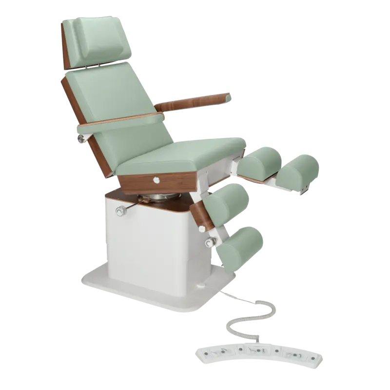 Sillón de pedicura - MOON - Elevador eléctrico - Alámbrico - Ruck My Podiatry Sage-5-motores-Nogal