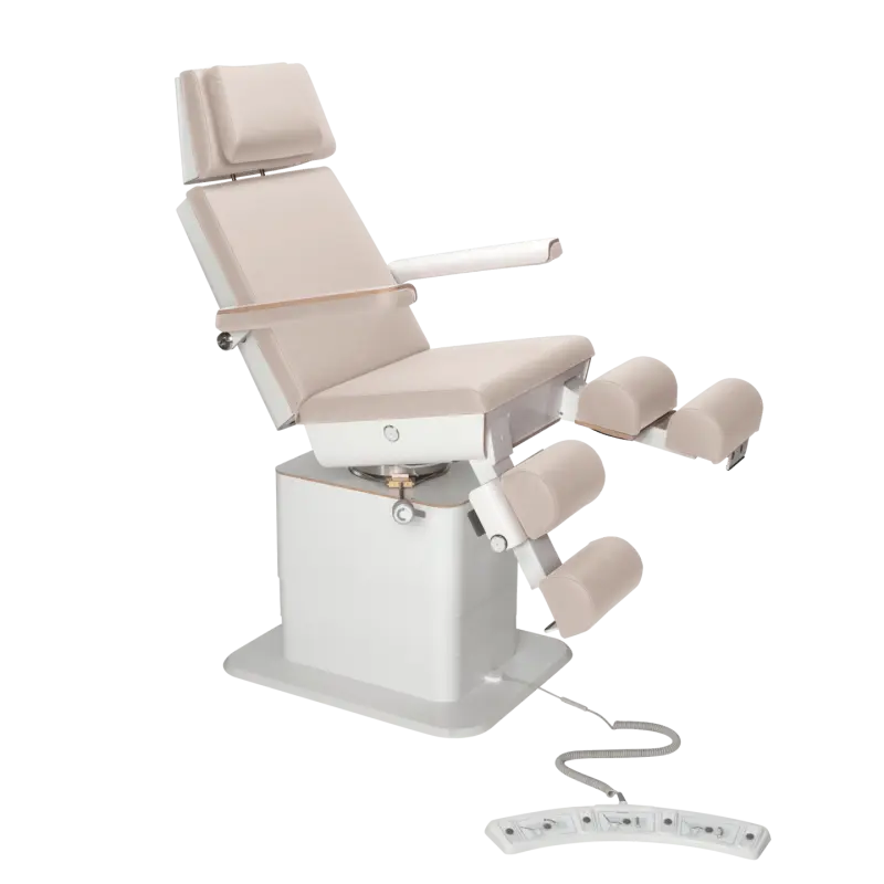 Sillón de pedicura - MOON - Elevador eléctrico - Con cable - Ruck My Podology Natural-3-motores-2-Blanco