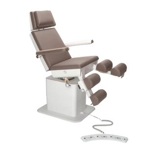 Sillón de pedicura - MOON - Elevador eléctrico - Con cable - Ruck My Podologie Nutmeg-3-motores-2-Blanco