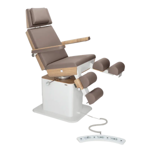Sillón de pedicura - MOON - Elevador eléctrico - Con cable - Ruck My Podology Nutmeg-3-motores-2-Roble