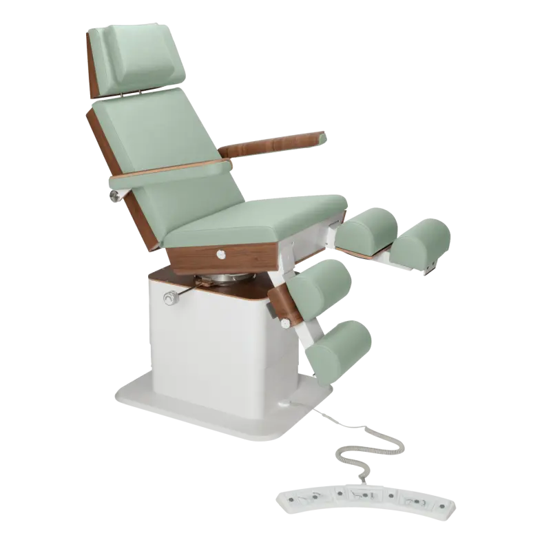 Sillón de pedicura - MOON - Elevador eléctrico - Con cable - Ruck My Podiatry Sage-3-motores-2-Nogal