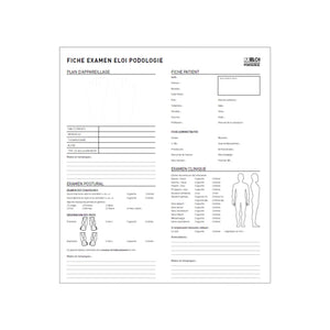 Exam sheets - Pack of 50 - My Podologie