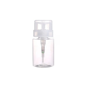 Plastic pump dispenser bottle for liquid - 100 ml