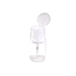 Plastic pump dispenser bottle for liquid - 100 ml