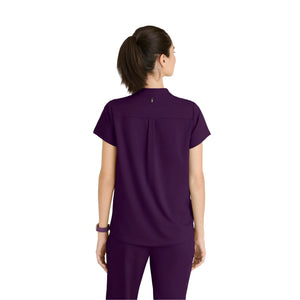Flora - Banded collar tunic - Women - Grey’s Anatomy Stretch GREYS ANATOMY STRETCH