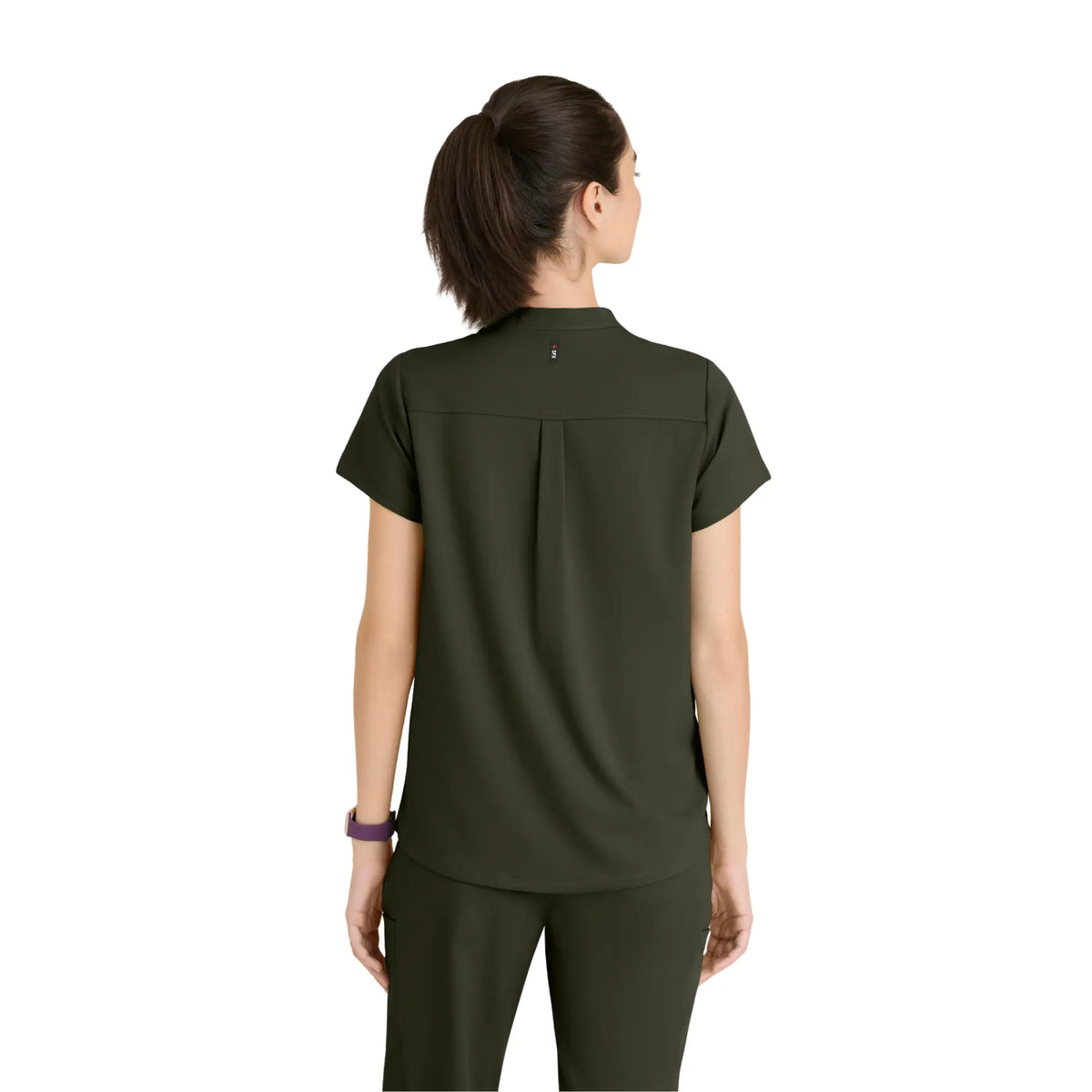 Flora - Banded collar tunic - Women - Grey’s Anatomy Stretch GREYS ANATOMY STRETCH