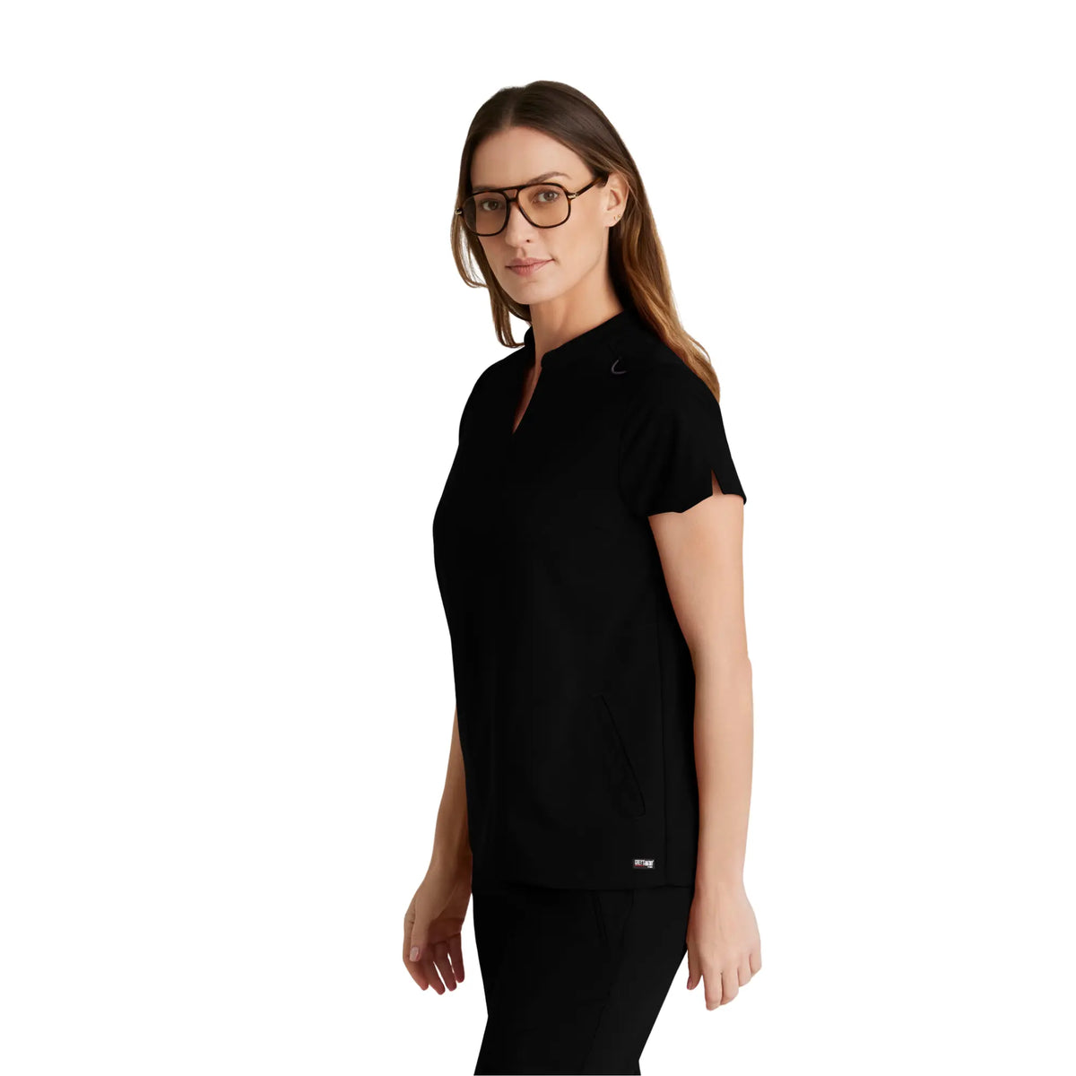 Flora - Banded collar tunic - Women - Grey’s Anatomy Stretch GREYS ANATOMY STRETCH