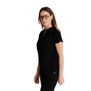 Flora - Banded collar tunic - Women - Grey’s Anatomy Stretch GREYS ANATOMY STRETCH