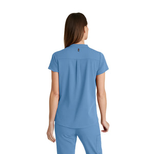 Flora - Banded collar tunic - Women - Grey’s Anatomy Stretch GREYS ANATOMY STRETCH
