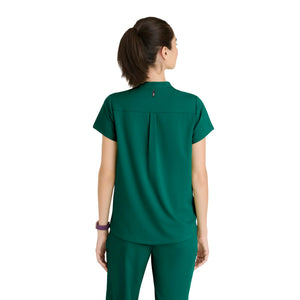 Flora - Banded collar tunic - Women - Grey’s Anatomy Stretch GREYS ANATOMY STRETCH