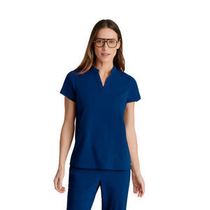 Flora - Banded collar tunic - Women - Grey’s Anatomy Stretch GREYS ANATOMY STRETCH