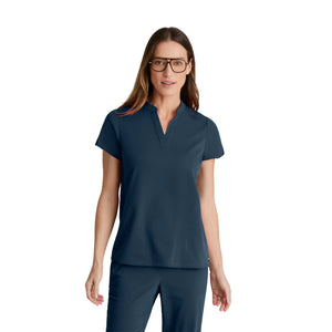 Flora - Banded collar tunic - Women - Grey’s Anatomy Stretch GREYS ANATOMY STRETCH