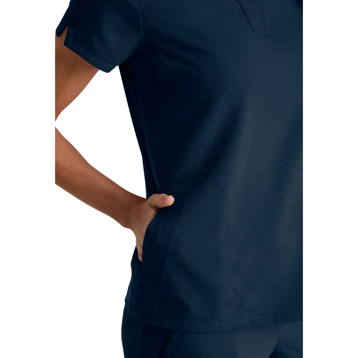 Flora - Banded collar tunic - Women - Grey’s Anatomy Stretch GREYS ANATOMY STRETCH