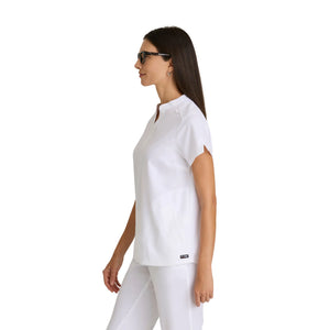 Flora - Banded collar tunic - Women - Grey’s Anatomy Stretch GREYS ANATOMY STRETCH