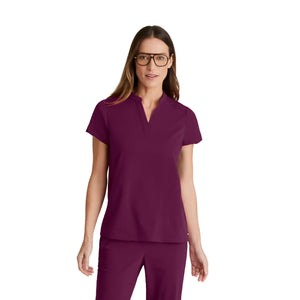 Flora - Banded collar tunic - Women - Grey’s Anatomy Stretch GREYS ANATOMY STRETCH