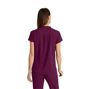 Flora - Banded collar tunic - Women - Grey’s Anatomy Stretch GREYS ANATOMY STRETCH