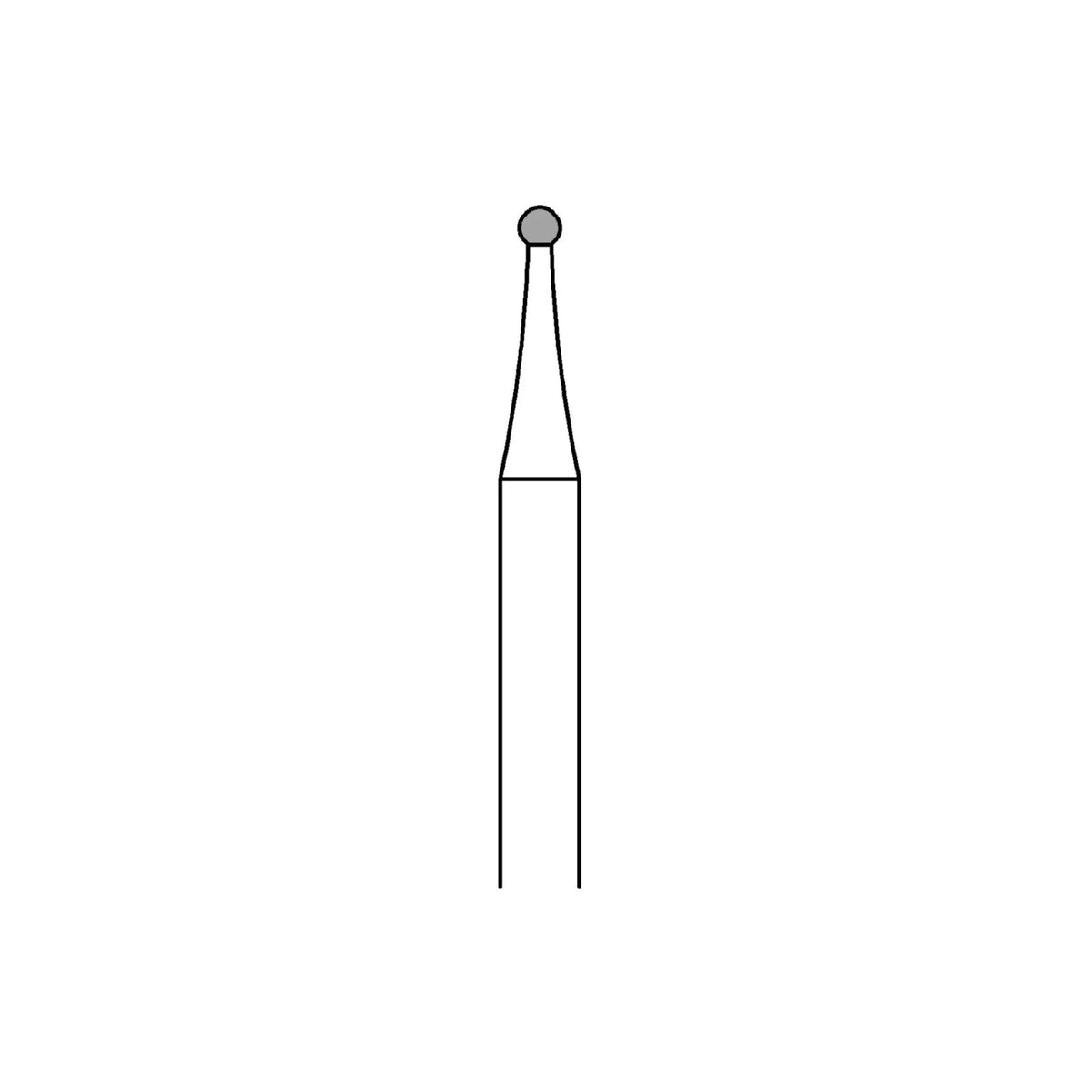 Fraise 801 Diamant - Enucléation et perçage d'ongle - 1,2 mm - My Podologie