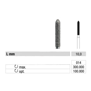 879 Diamond Burr - Smoothing calluses and nails - 1.4 mm