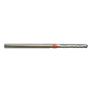 Fresa E0220 Carburo de tungsteno - Abrasión y acabado de clavos finos - Dientes cruzados finos - Forma recta - 2,3 mm - My Podologie
