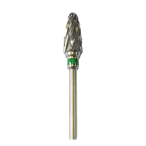 Fraise E5450 Carbure de tungstène - Abrasion des ongles épais - Denture croisée grosse - 6 mm - My Podologie