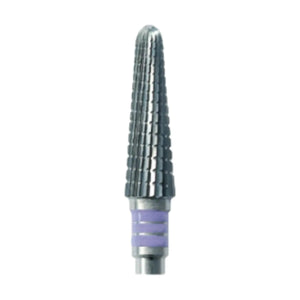 Bur E6925 Tungsten carbide - Abrasion of normal nails - Super fine helical teeth - 4 mm - My Podologie