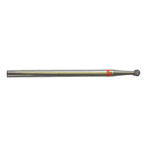 Bur E7120 Tungsten carbide - Abrasion and finishing of fine nails - Fine cross teeth - Ball shape - 2.3 mm - My Podologie