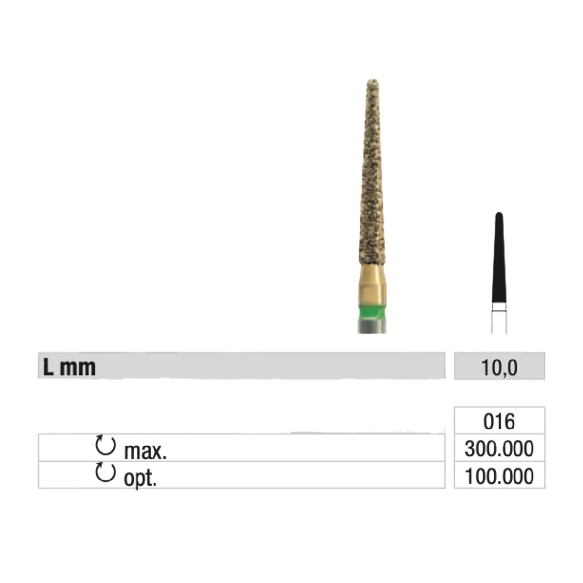 V850 Multi-layer Diamond Milling Cutter - Grinding without heating - 1.6 mm